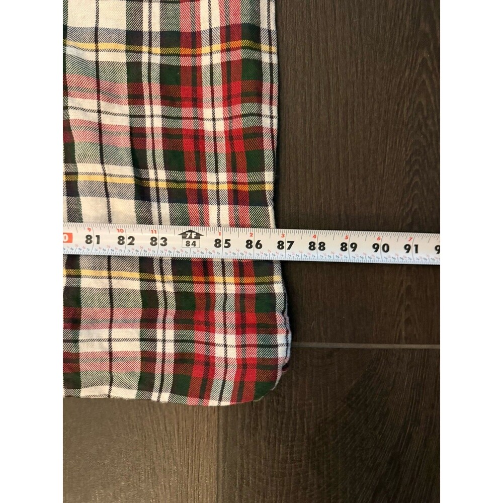 Pottery Barn Full/Queen Duvet Cover + 2 Pillowcases Denver Red Tartan Plaid Xmas - Picture 7 of 14